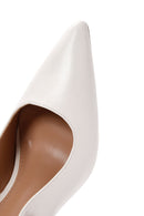 Women's White Slingback Stoned Thin Heeled Shoes | Derimod