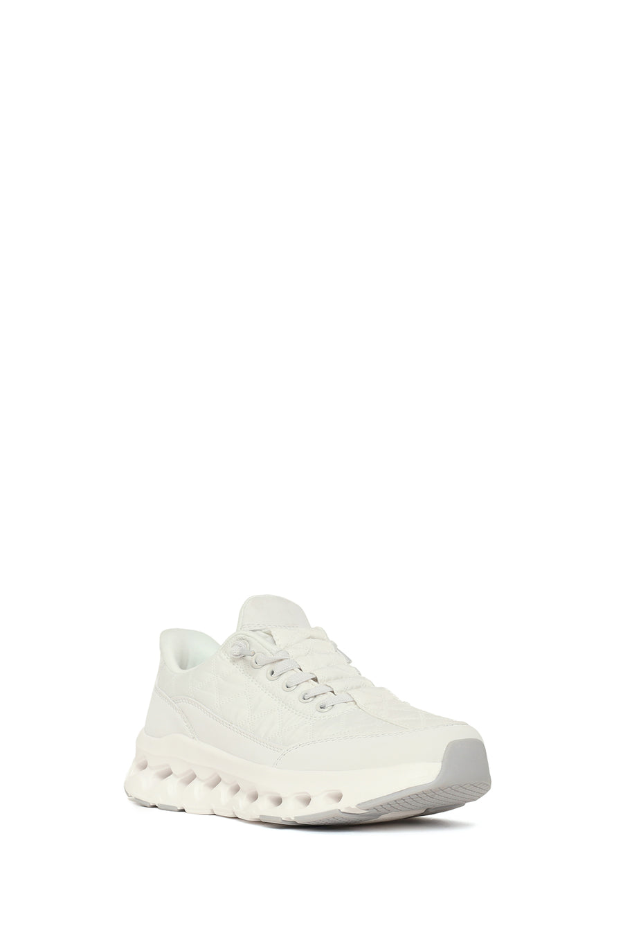 Kadın Beyaz Bağcıklı Kalın Tabanlı Sneaker