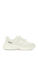 Kadın Beyaz Bağcıklı Kalın Tabanlı Sneaker | Derimod