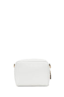 Woman White Long-Strap Printed Mini Crossbody Bag | Derimod