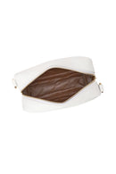 Woman White Long-Strap Printed Mini Crossbody Bag | Derimod