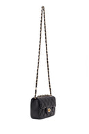 Women's Black Chain Strap Mini Quilted Crossbody Bag | Derimod