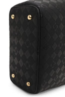 Woman Black Long-Strap Printed Shoulder Bag | Derimod