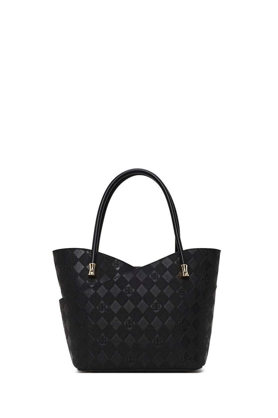 Woman Black Long-Strap Printed Shoulder Bag
