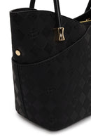 Woman Black Long-Strap Printed Shoulder Bag | Derimod