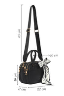 Woman Black Long-Strap Accessorized Shoulder Bag | Derimod