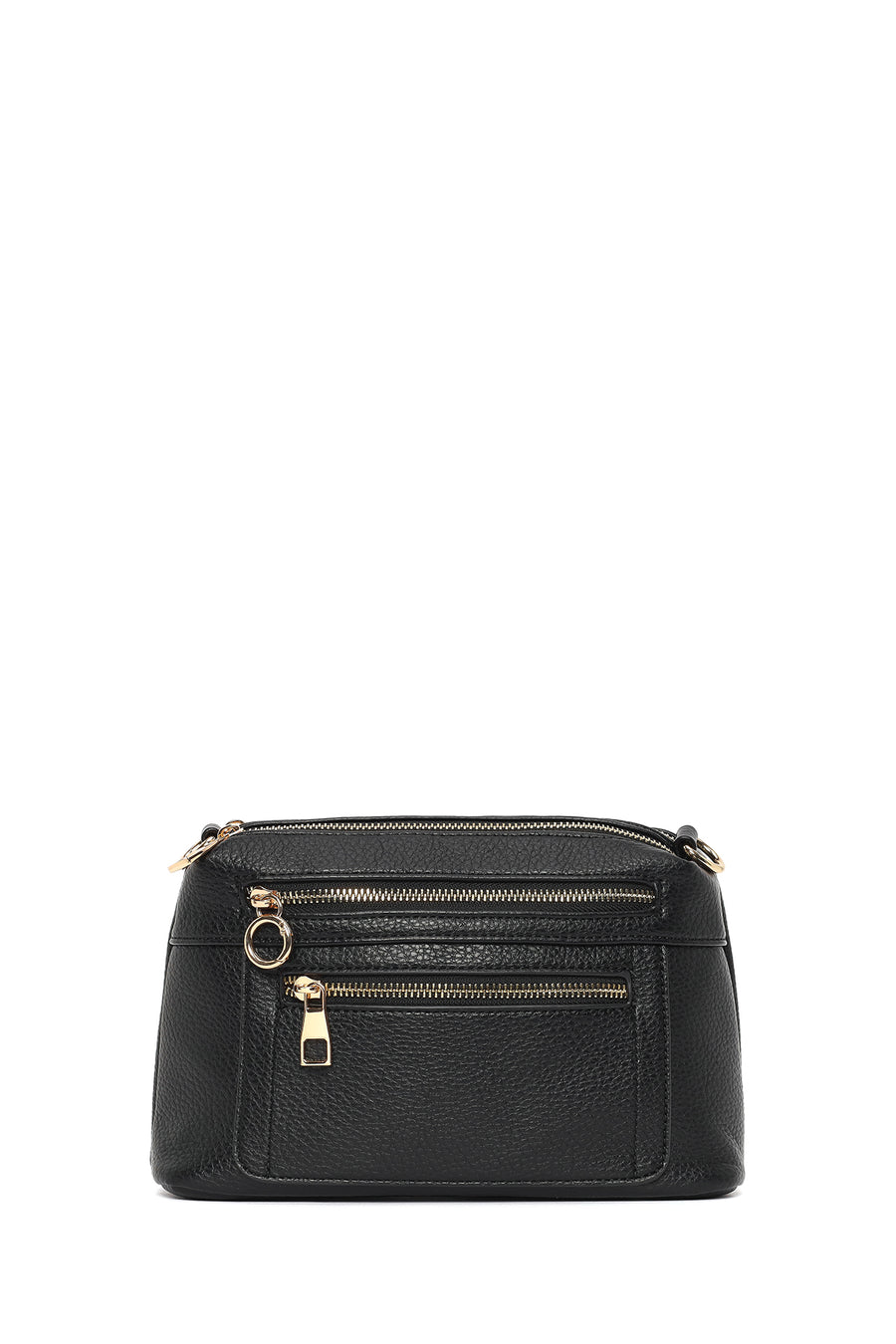 Woman Black Long-Strap Crossbody Bag