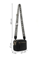 Women's Black Patterned Crossbody Bag | Derimod