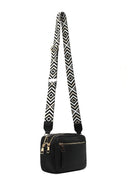 Women's Black Patterned Crossbody Bag | Derimod