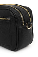 Women's Black Patterned Crossbody Bag | Derimod