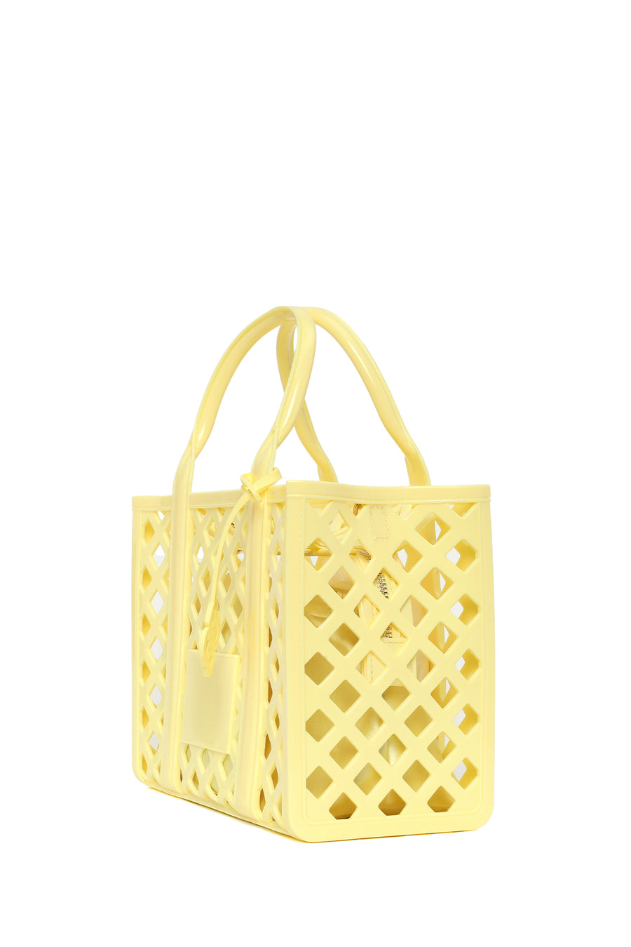 Women's Yellow Long Strap Jelly Handbag
