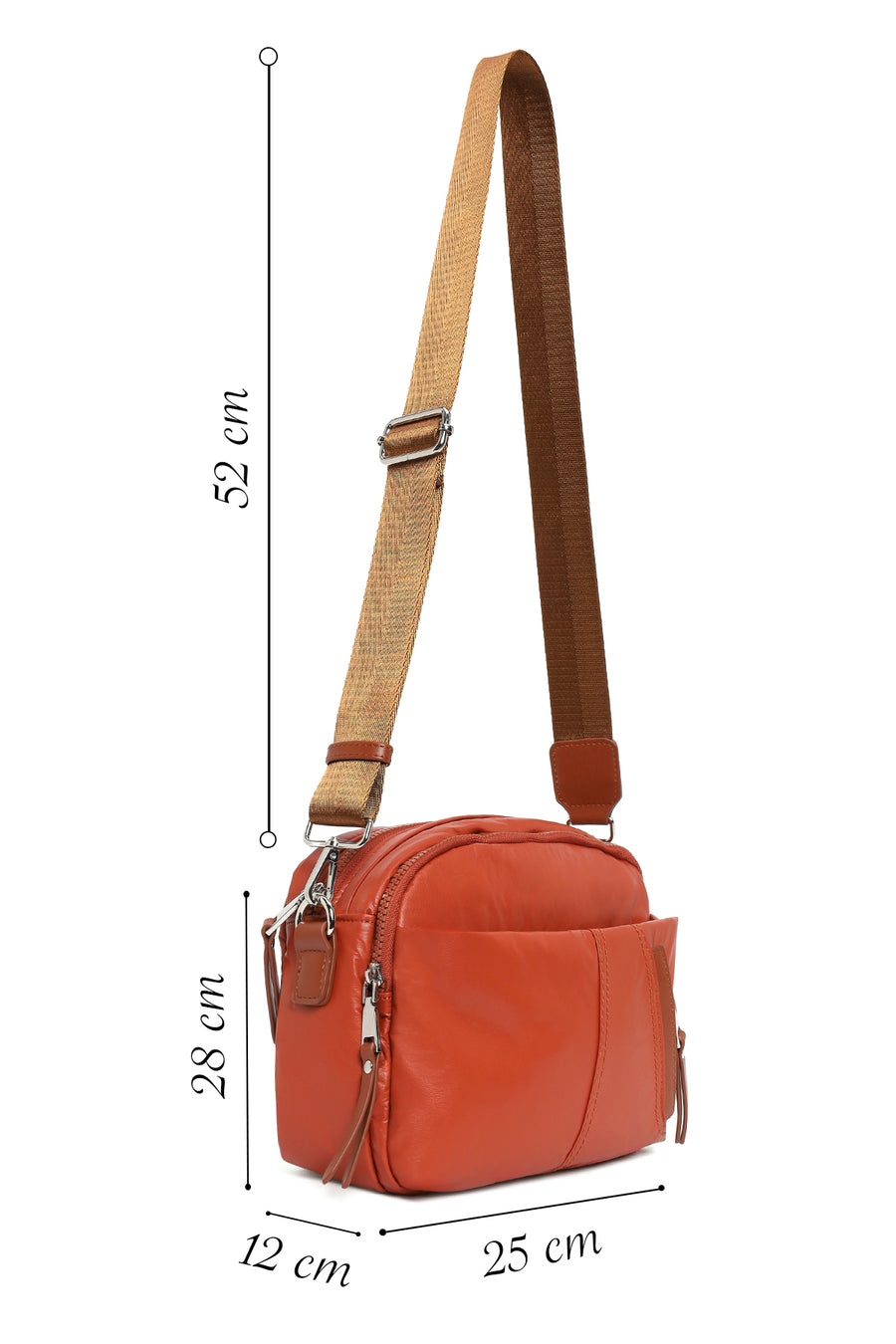 Women's Orange Crossbody Bag