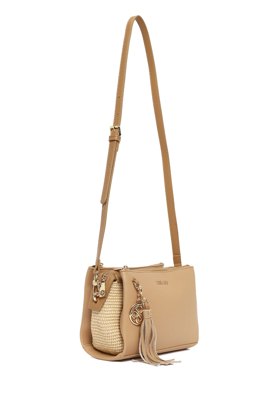 Women's Beige Charm Crossbody Bag