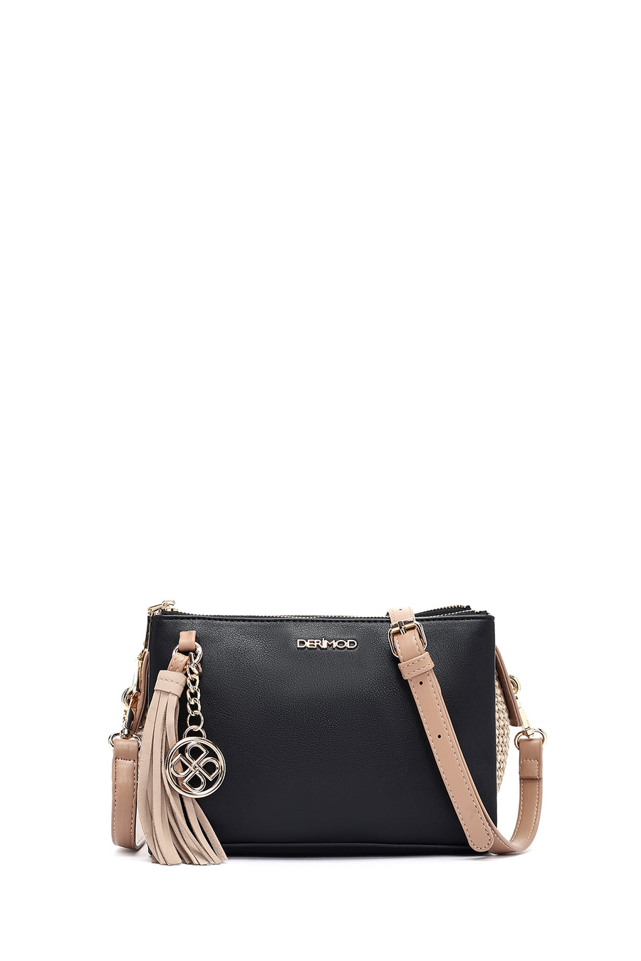 Woman Black Charm Crossbody Bag 26SBD242514 | Derimod
