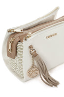 Woman Cream Charmed Crossbody Bag | Derimod