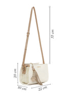 Woman Cream Charmed Crossbody Bag | Derimod
