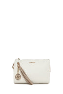 Woman Cream Charmed Crossbody Bag | Derimod