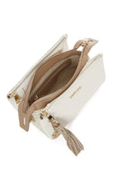Woman Cream Charmed Crossbody Bag | Derimod