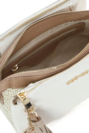 Woman Cream Charmed Crossbody Bag | Derimod