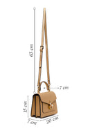 Woman Beige Long-Strap Mini Shoulder Bag | Derimod
