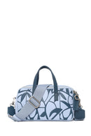 Woman Blue Long Strap Printed Shoulder Bag | Derimod