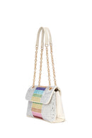 Woman Multicolored Rhinestone Chain-Strap Evening Bag | Derimod