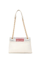 Woman Multicolored Rhinestone Chain-Strap Evening Bag | Derimod