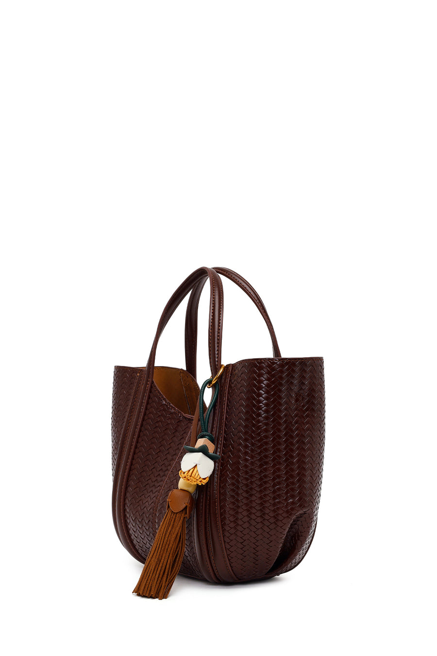 Woman Burgundy Long-Strap Printed Shoulder Bag