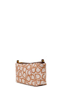 Woman Burgundy Long-Strap Printed Shoulder Bag | Derimod