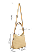 Woman Yellow Long-Strap Printed Shoulder Bag | Derimod