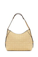 Woman Yellow Long-Strap Printed Shoulder Bag | Derimod