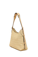 Woman Yellow Long-Strap Printed Shoulder Bag | Derimod
