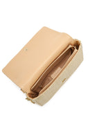Woman Beige Long Strap Straw Crossbody Bag | Derimod