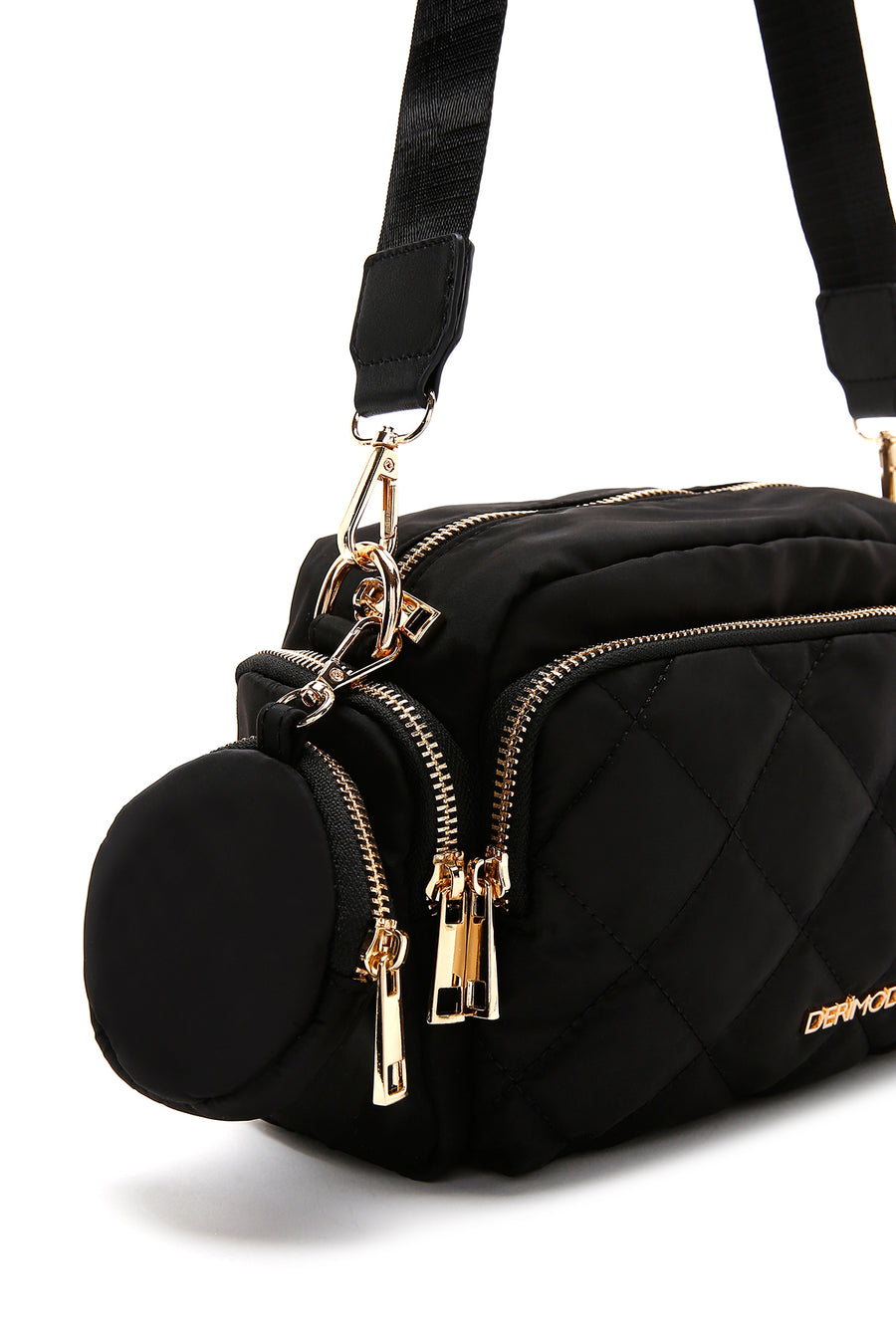 Woman Black Long Strap Crossbody Bag