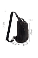 Male Black Mini Crossbody Bag | Derimod