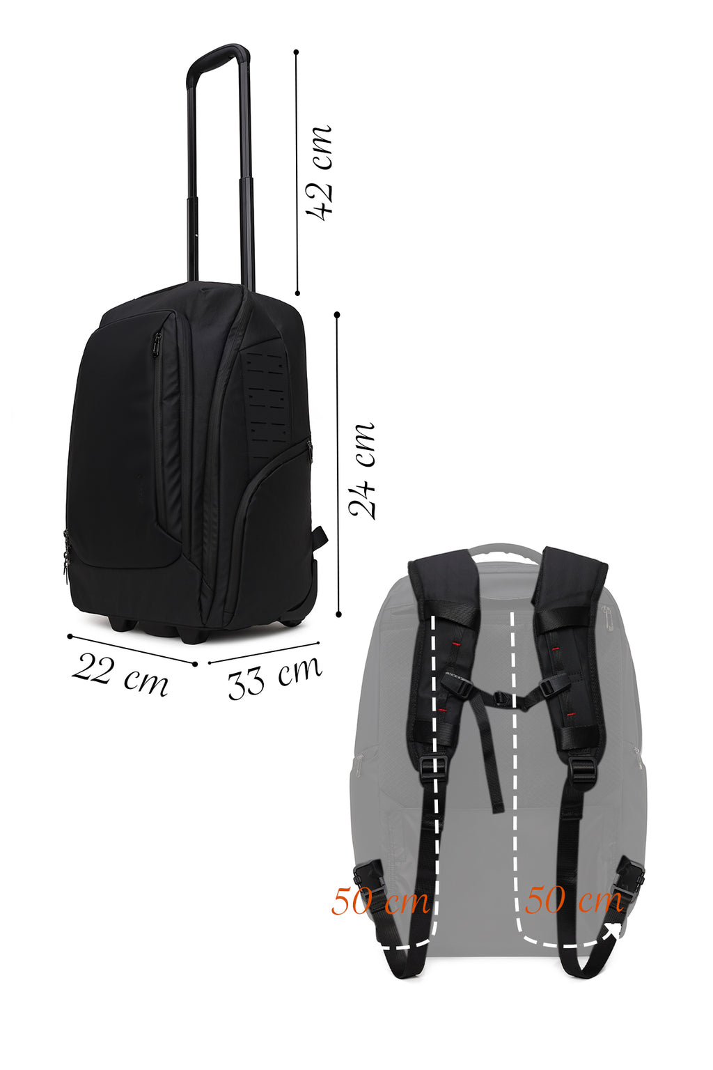 D-Pack Erkek Siyah Kumaş Mini Valiz