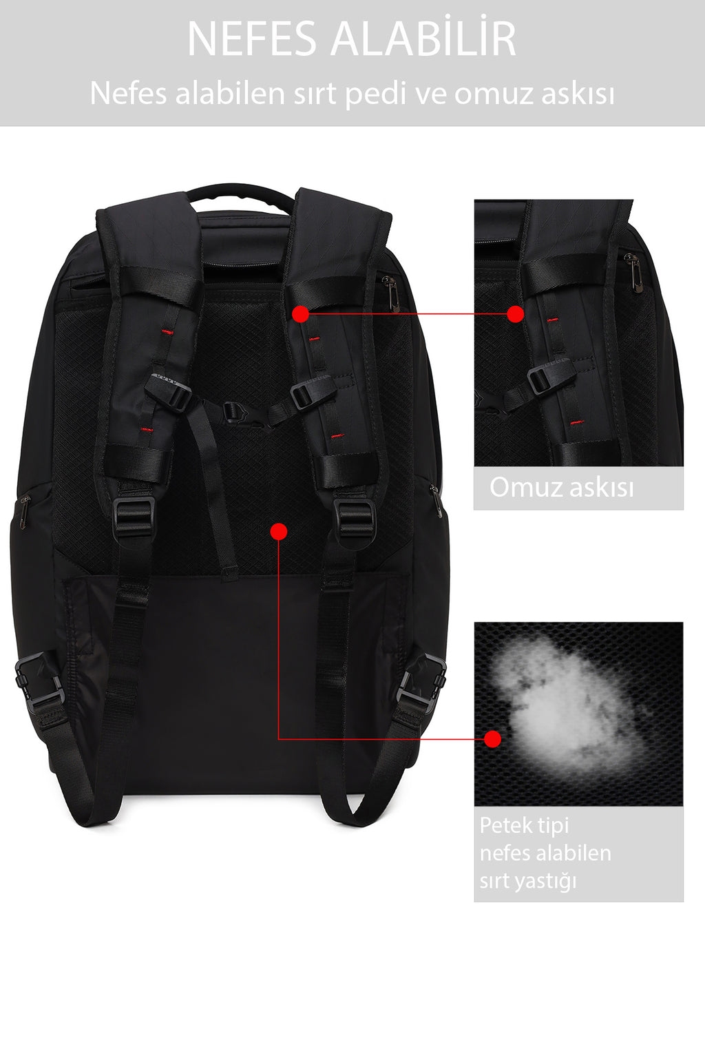 D-Pack Erkek Siyah Kumaş Mini Valiz