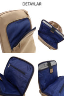 D-Pack Unisex Bej Sırt Çantası | Derimod