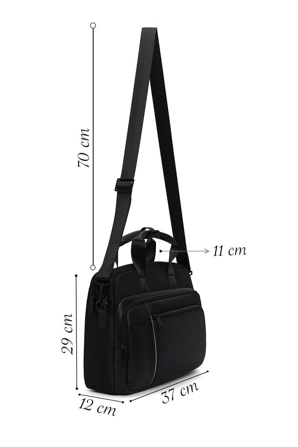 D-Pack Erkek Siyah Kumaş Evrak Çantası