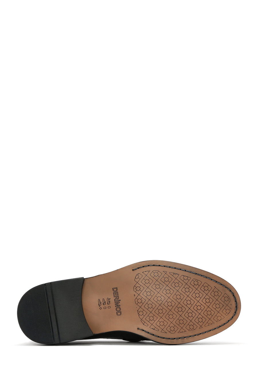 Erkek Siyah Tokalı Deri Klasik Loafer