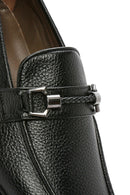 Erkek Siyah Tokalı Deri Klasik Loafer | Derimod