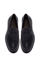 Erkek Siyah Deri Casual Loafer | Derimod