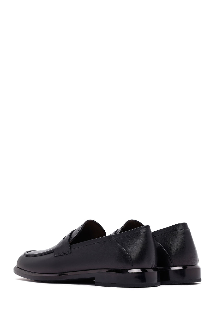 Erkek Siyah Deri Casual Loafer
