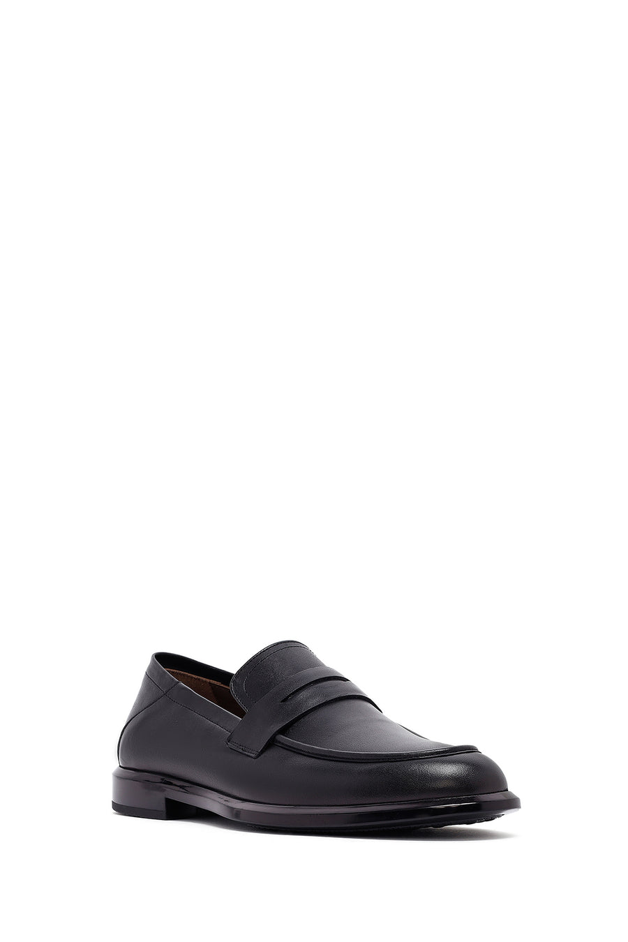 Erkek Siyah Deri Casual Loafer