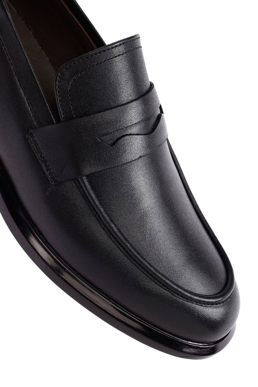 Erkek Siyah Deri Casual Loafer