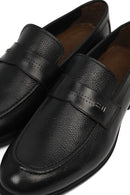 Erkek Siyah Deri Klasik Loafer | Derimod