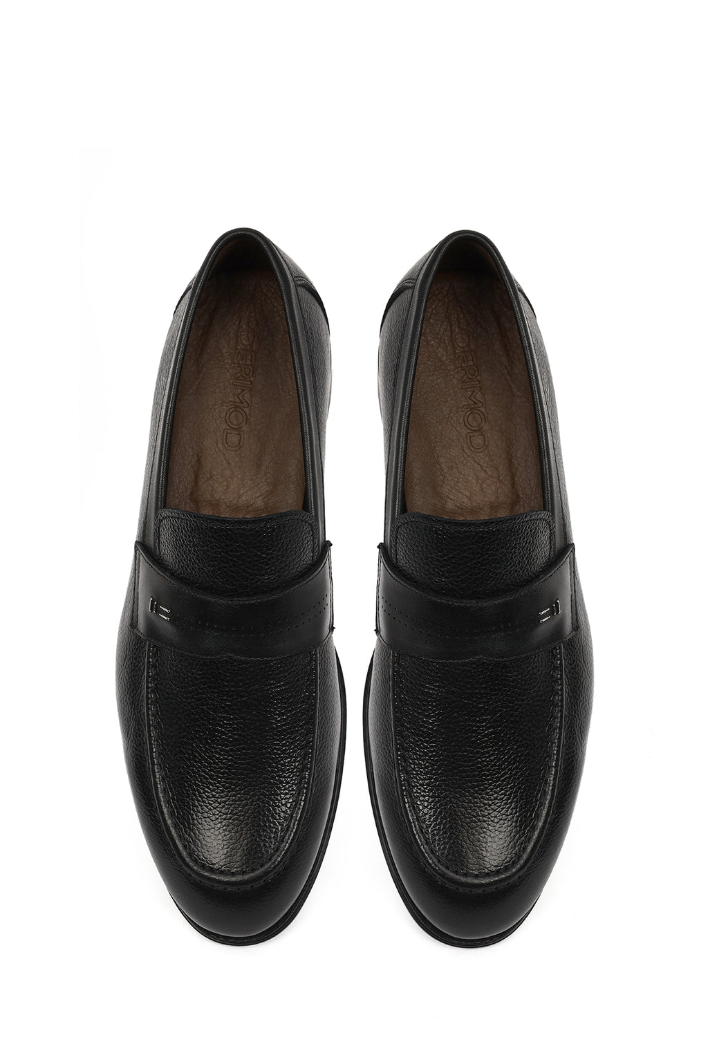 Erkek Siyah Deri Klasik Loafer