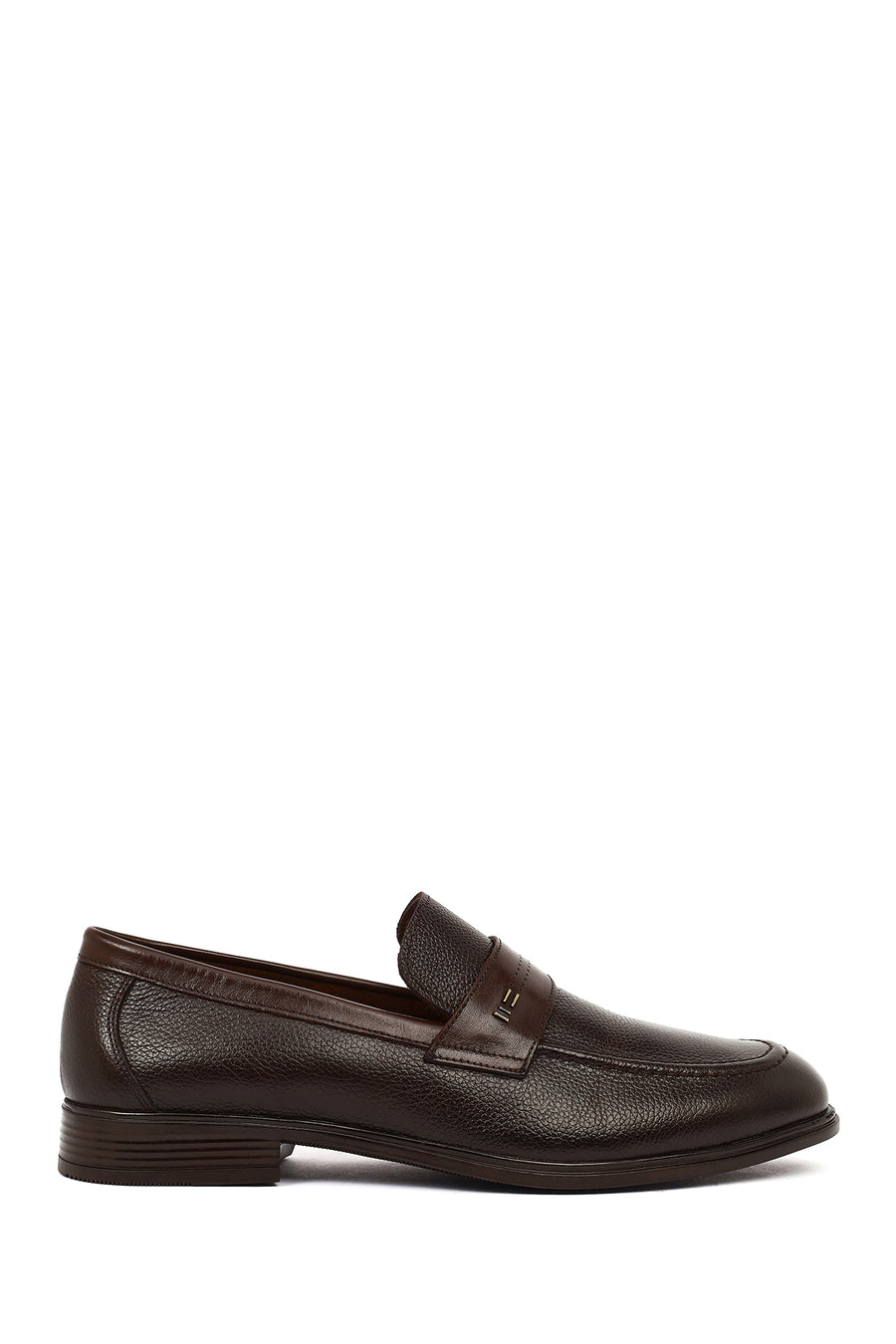 Erkek Kahverengi Deri Klasik Loafer 26SFD6015FT | Derimod