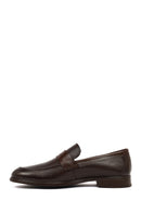 Erkek Kahverengi Deri Klasik Loafer | Derimod