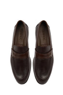 Erkek Kahverengi Deri Klasik Loafer | Derimod